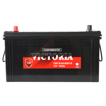 12V 100ah N100 95E41R Batterie de démarrage de voiture au plomb-acidité